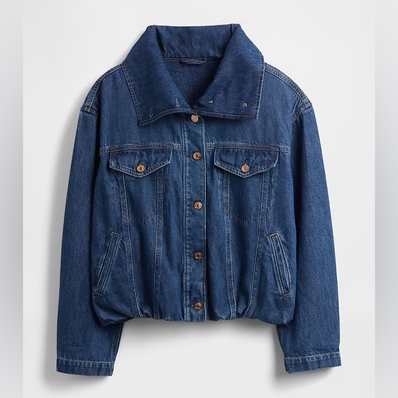 Gap Denim Oversized Cocoon Jacket NWOT Size Medium - Picture 4 of 6